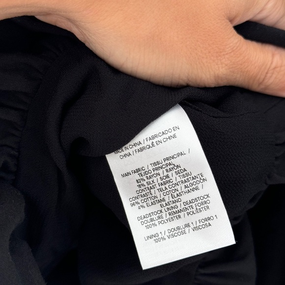 REFORMATION NWT Black St. Louis Strapless Velvet Mini Dress 10 - Picture 12 of 13